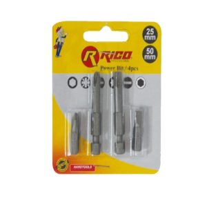 Rico 4 Parça Bits Uç Seti 25mm-50mm