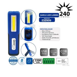 ARM 240 Lümen Şarjlı Led Lamba Mıknatıslı Fener