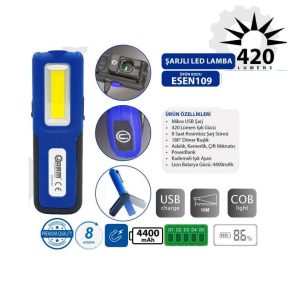 ARM 420 Lümen Şarjlı Mıknatıslı Led Lamba Fener