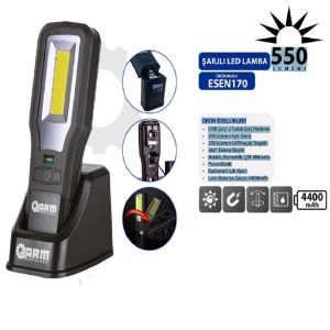 ARM Şarjlı Mıknatıslı Led Lamba 550 Lümen ULV Mor Işık