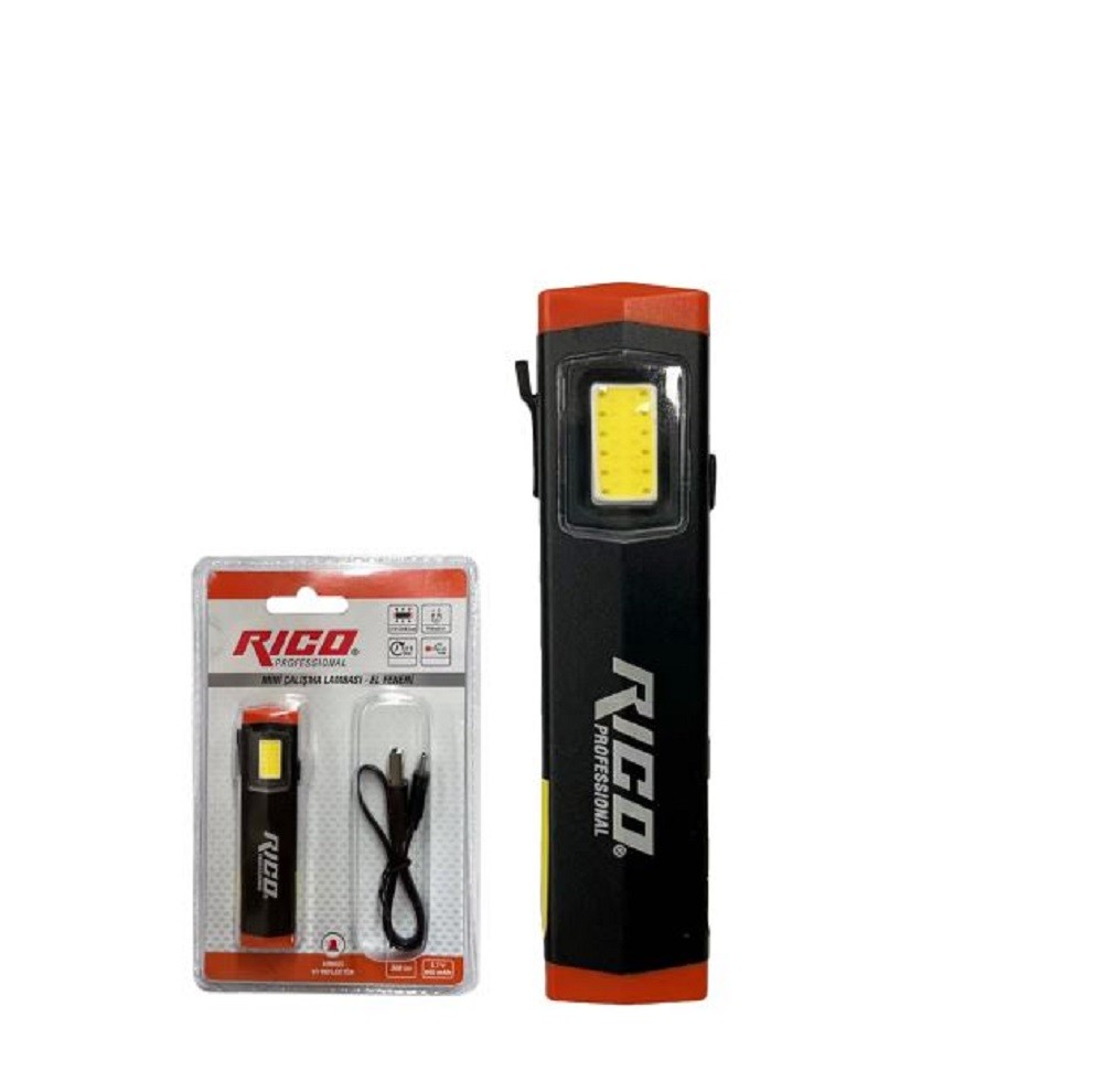 Rico 300 Lümen Mini Şarjlı Mıknatıslı Led Lamba - 013-RC0032 Rico 300 Lümen Mini Şarjlı Mıknatıslı Led Lamba