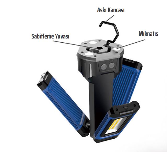 rico-7000-lumen-sarjli-led-lamba-tripotlu (2) Rico 7000 Lümen Şarjlı Led Lamba Tripotlu - 013-RC0039