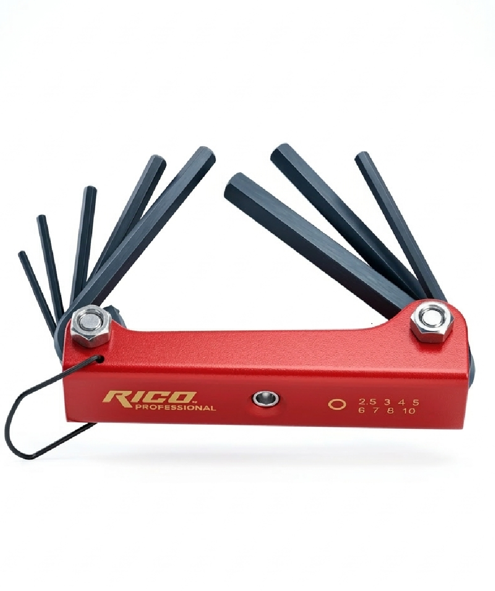 Rico 8 Parça Çakı Tip Düz Alyan Anahtar Seti - 013-RC0204 Rico 8 Parça Çakı Tip Düz Alyan Anahtar Seti