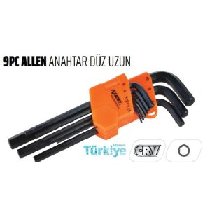 Rico 9 Parça Düz Uzun Allen Anahtar Takımı