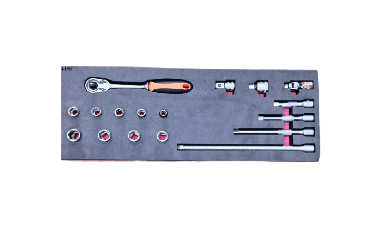 Rico 3/8 6 Köşe Lokma Takımı Seti Dolu Takım Arabası içi - RC381717 Rico 3/8 6 Köşe Lokma Takımı Seti Dolu Takım Arabası içi