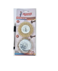 Rico Pimli Daire Çelik Tel Fırça Seti