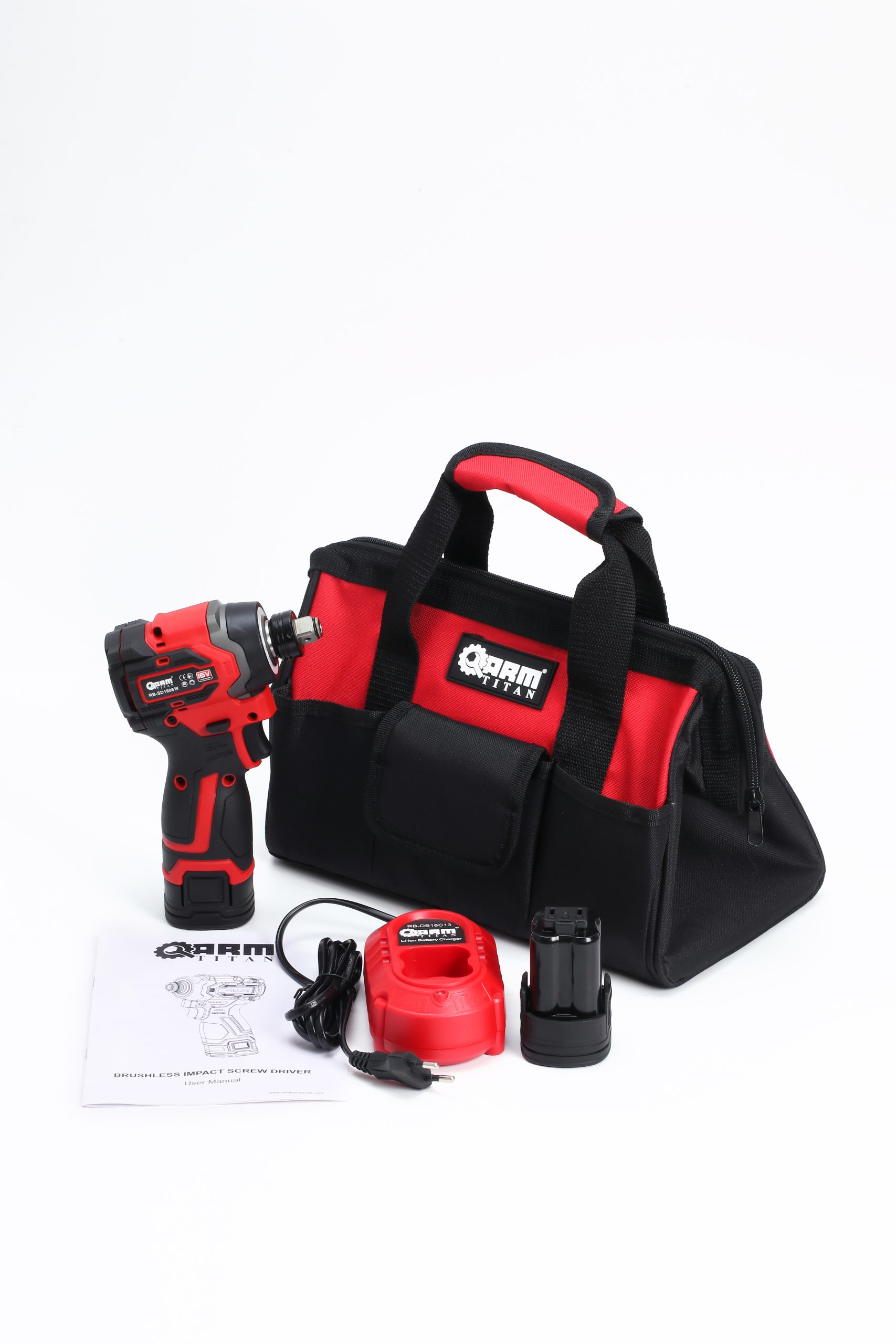 RB-SD1608W-CANTA-1 ARM 1/2 210Nm Şarjlı Somun Sökme Şarjlı Vidalama - RB-SD1608W