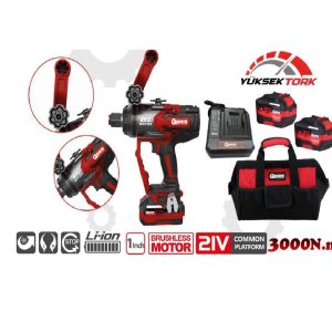 ARM 1'' 3000Nm Şarjlı Kısa Somun Sökme Sıkma (Bijon Sökme) Tabancası