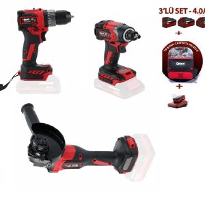 ARM Şarjlı Matkap Taşlama Somun Sökme Set