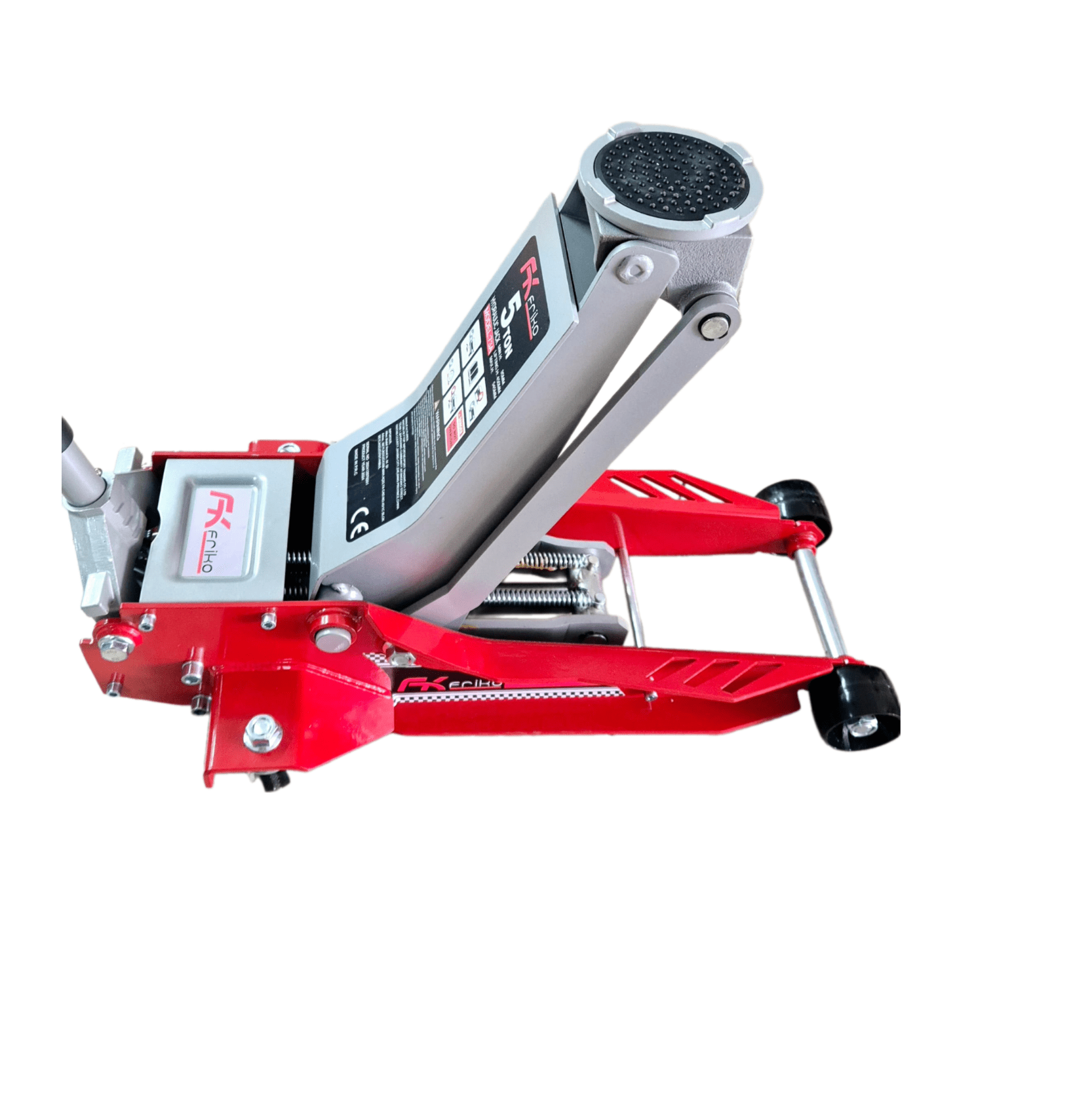 Çift Piston 5 Ton Düşük Profil Hidrolik Arabalı Kriko - 73A Çift Piston 5 Ton Düşük Profil Hidrolik Arabalı Kriko