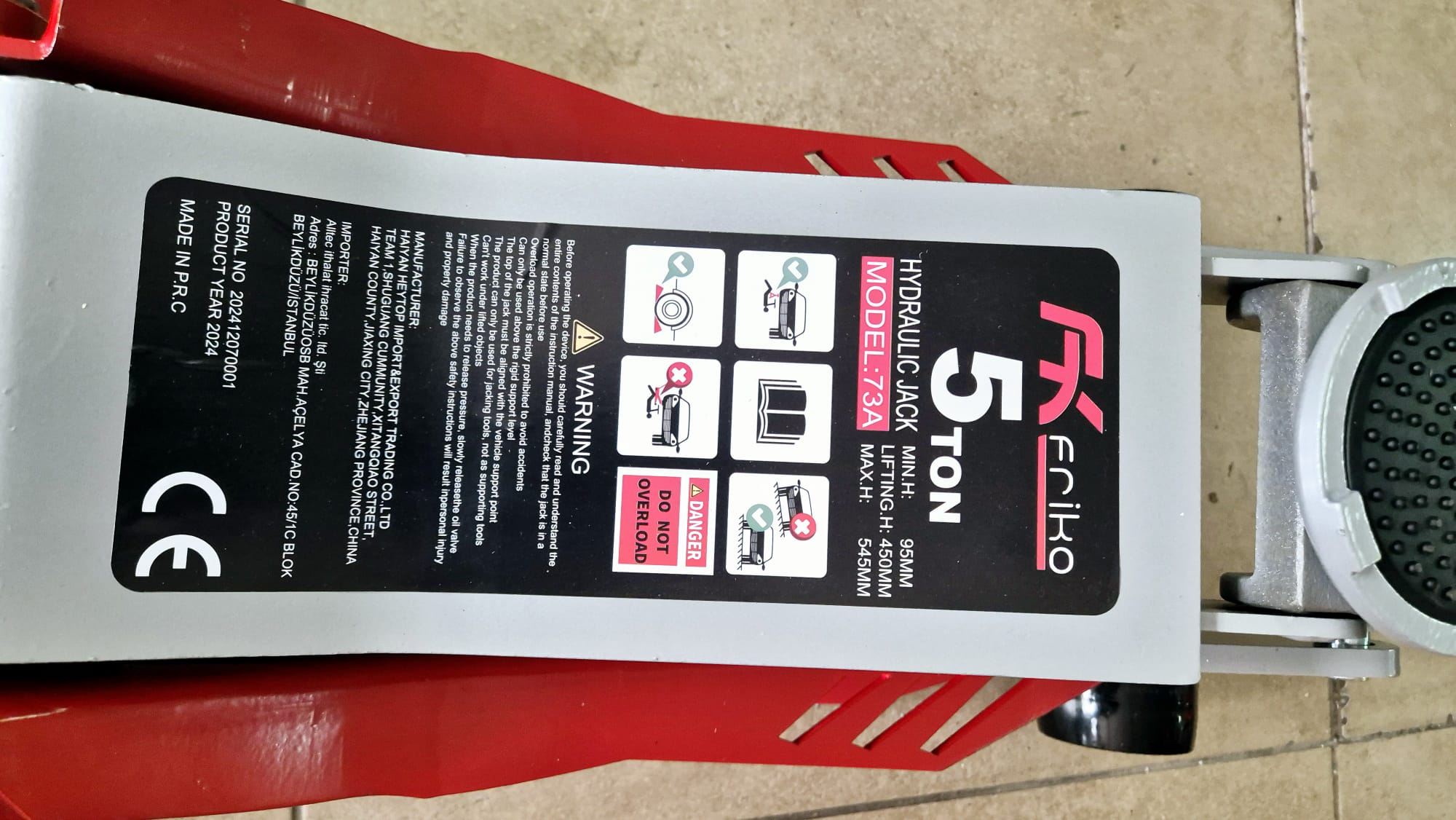 cc5888f9-3f40-4322-83e9-ec134fd90022 Çift Piston 5 Ton Düşük Profil Hidrolik Arabalı Kriko - 73A