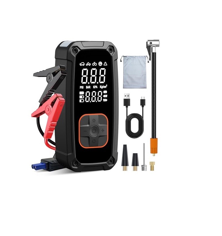 Rico Dijital Akü Takviye Cihazı Ve Lastik Şişirme Kompresörü - 022-RC4074 Rico Dijital Akü Takviye Cihazı Ve Lastik Şişirme Kompresörü