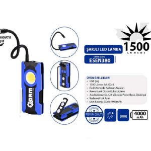 ARM 1500 Lümen Şarjlı Led Lamba Fener Işıldak