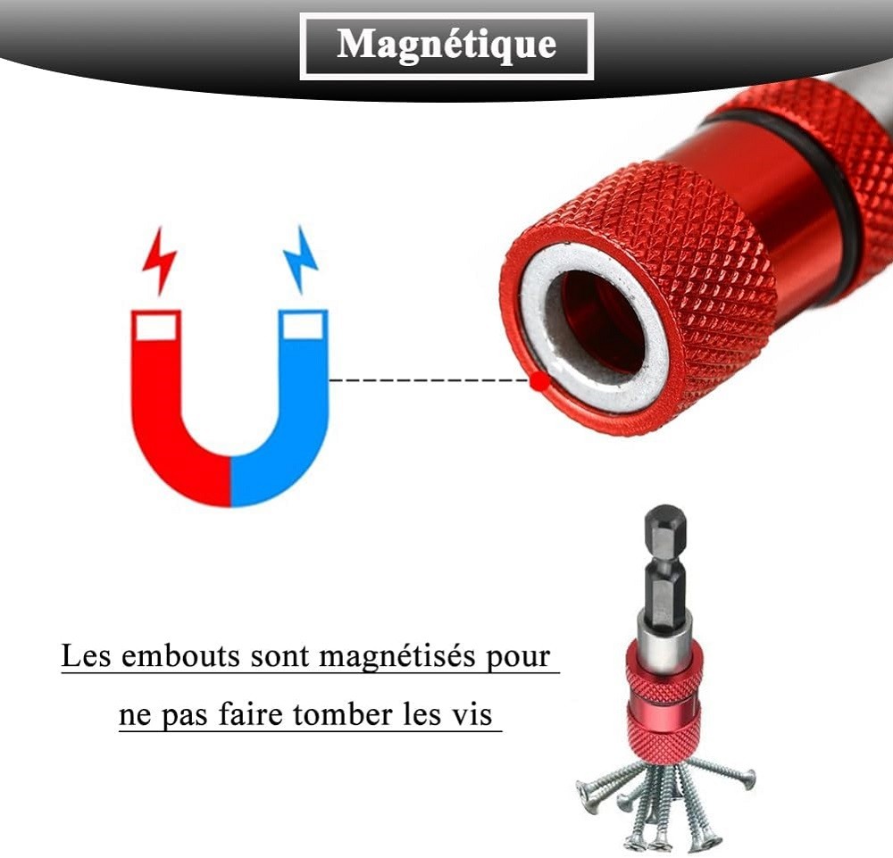 Rico Mıknatıslı Manyetik Bits Tutucu Matkap Ucu (3) Rico Mıknatıslı Manyetik Bits Tutucu Matkap Ucu - 007-RC2007