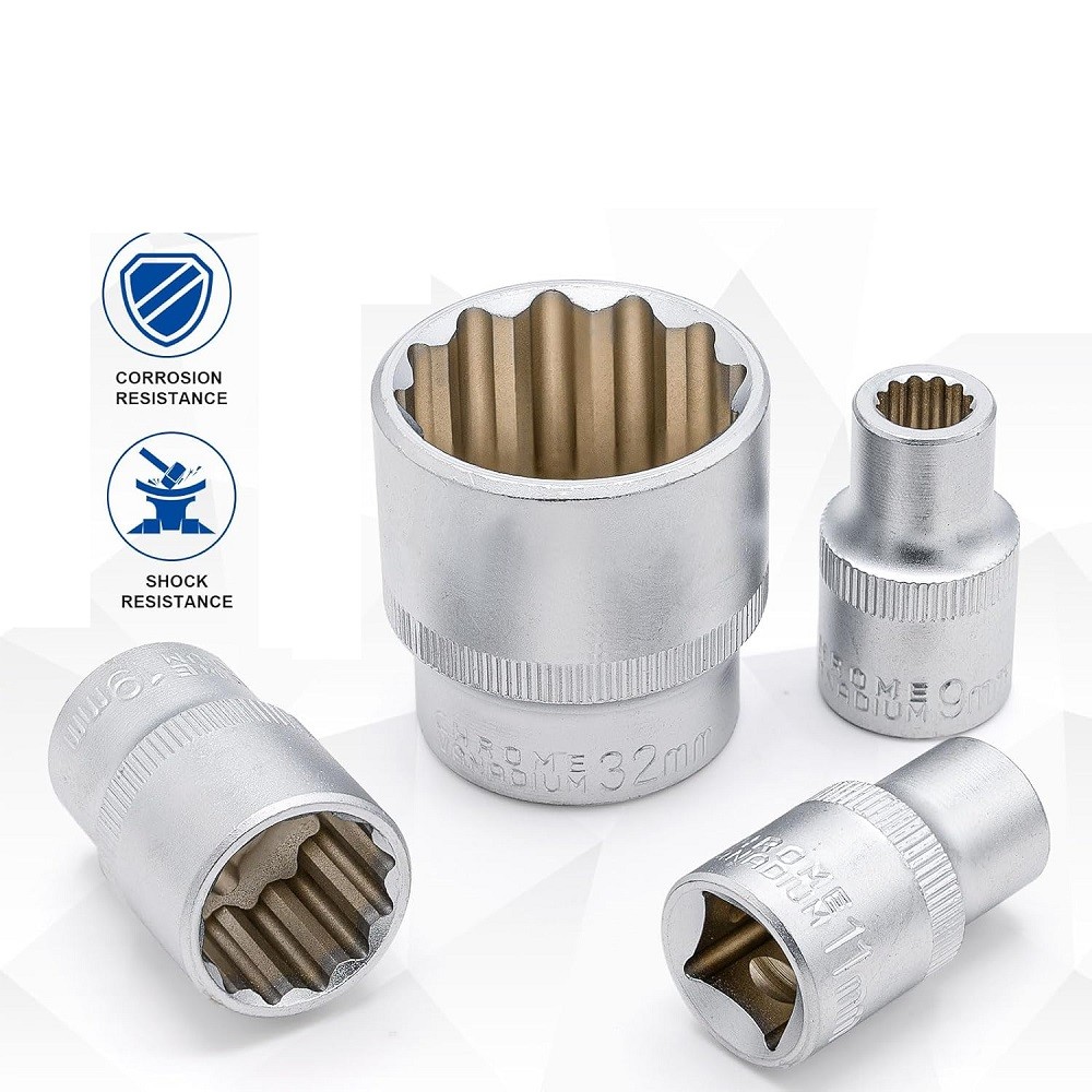 ARM 1/2 CR-V 12mm Kısa Yıldız Lokma - ARMK1212 ARM 1/2 CR-V 12mm Kısa Yıldız Lokma