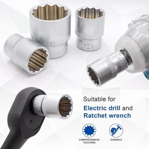 ARM 1/2 CR-V 10mm Kısa Yıldız Lokma - ARMK1210 ARM 1/2 CR-V 10mm Kısa Yıldız Lokma