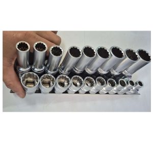 ARM 1/2 CR-V Uzun Kısa Yıldız Lokma Takımı 12 Köşe 19 Parça