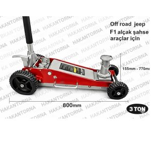 Friko 3 Ton Alçak Profil Hidrolik Kriko