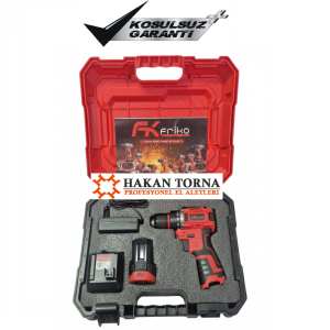 Friko 16.8V Kömürsüz (Brushless) Akülü Matkap Vidalama Seti 10mm 50Nm Tork