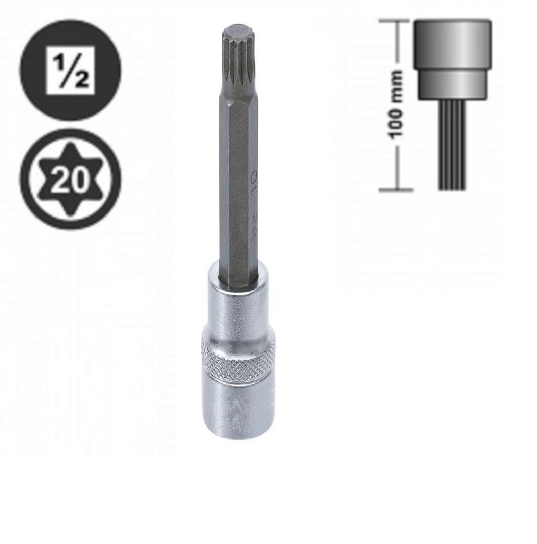 Rico 1/2 M10 Lokmalı M Diş Yıldız Lokma Bits Torx Uzun - 007-RC5610 Rico 1/2 M10 Lokmalı M Diş Yıldız Lokma Bits Torx Uzun