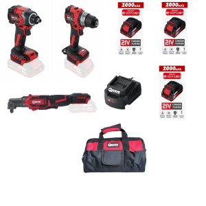 ARM 1/2 Somun Sökme Sıkma Matkap Seti Cırcır Seti 2AH RB-SD2108-W RB-DB2102T RB-JB120A