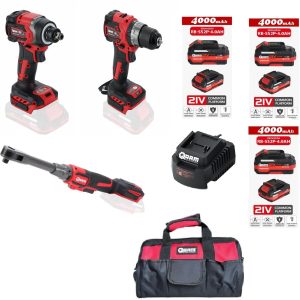 ARM 1/2 Somun Sökme Sıkma Matkap Seti + Cırcır Seti Takımı 4Ah Akü